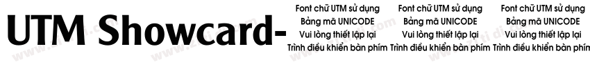 UTM Showcard字体转换